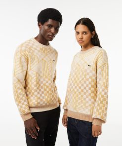 Lacoste Sweaters & Sweatshirts-Unisex Monogram Alpaca Sweater-AH0812-51-locoste