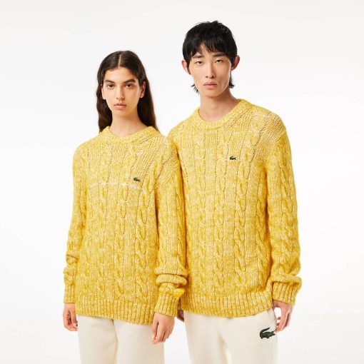 Lacoste Unisex Cotton and Alpaca Wool Cable Knit Sweater-AH0820-51-lacost