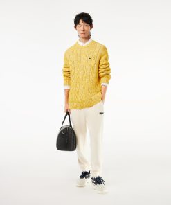 Lacoste Unisex Cotton and Alpaca Wool Cable Knit Sweater-AH0820-51-lacost 2