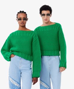 Lacoste Sweaters & Sweatshirts-Unisex Runway Oversized Sweater-AH1678-51-lacoste cardigan