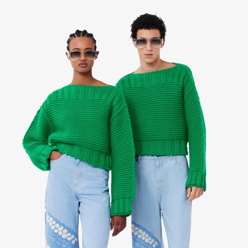 Lacoste Sweaters & Sweatshirts-Unisex Runway Oversized Sweater-AH1678-51-lacoste cardigan