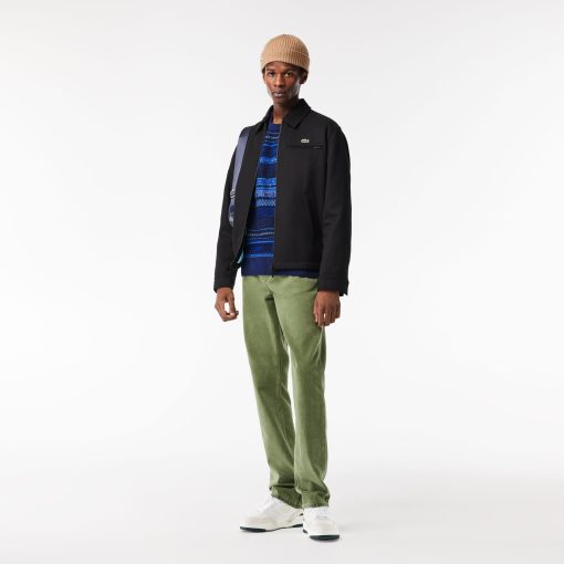 Lacoste Sweaters & Sweatshirts-Mens Fair Isle Alpaca and Wool Blend Sweater-AH5663-51-lacosta - Image 2