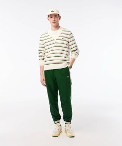 Lacoste Sweaters & Sweatshirts-Men’s Made In France Striped V-Neck Sweater-AH6442-51-lacoste outlet 2