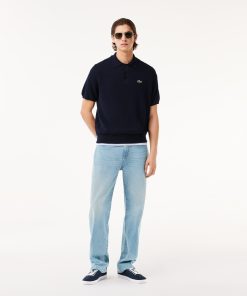 Lacoste Sweaters & Sweatshirts-Mens Relaxed Fit Cotton Polo Sweater-AH7642-51-lacoste sale 2