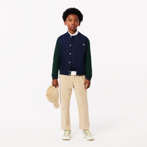 Lacoste Sweaters & Sweatshirts-Kids Cotton and Merino Wool Blend Sweater-AJ1121-51-lacost - Image 2