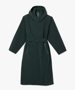 Lacoste Jackets & Coats-Womens Oversized Trench Coat-BF0022-51-lacoste sale