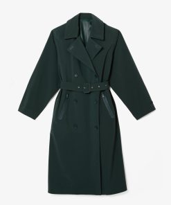 Lacoste Jackets & Coats-Womens Oversized Trench Coat-BF0022-51-lacoste outlet 2