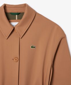 Lacoste Jackets & Coats-Womens Oversized Cotton Coat-BF0751-51-lacost 2