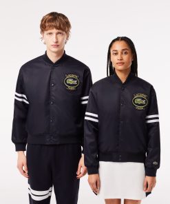 Lacoste Jackets & Coats-Unisex Padded Water-Repellent Bomber Jacket-BH0127-51-lacost