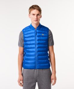 Lacoste Jackets & Coats-Mens Water-Repellent Puffer Vest-BH0537-51-lacost