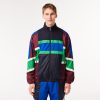 Lacoste Jackets & Coats-Mens Oversized Water-Resistant Patchwork Jacket-BH1646-51-lacoste store near me 3