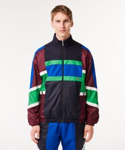 Lacoste Jackets & Coats-Mens Colorblock Track Jacket-BH1582-51-lacoste us