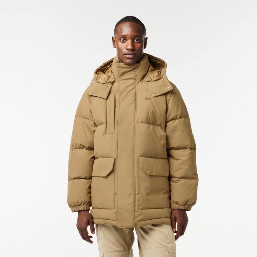 Lacoste Jackets & Coats-Mens Water-Repellent Puffer Jacket-BH1583-51-lacoste store near me