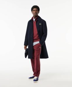 Lacoste Jackets & Coats-Mens Water-Repellent Windproof Trench Coat-BH1588-51-lacoste factory outlet 2