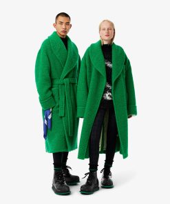 Lacoste Jackets & Coats-Unisex Oversized Wool Coat-BH1699-51-lacost