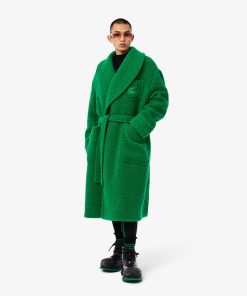 Lacoste Jackets & Coats-Unisex Oversized Wool Coat-BH1699-51-lacost 2