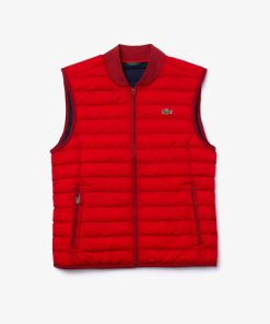 Lacoste Jackets & Coats-Mens Lightweight Water-Resistant Puffer Coat-BH1931-51-lacoste near me 2