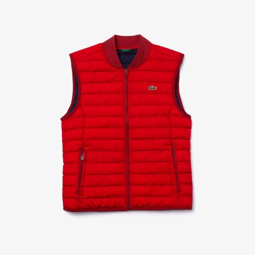 Lacoste Jackets & Coats-Mens Lightweight Water-Resistant Puffer Coat-BH1931-51-lacoste near me - Image 2