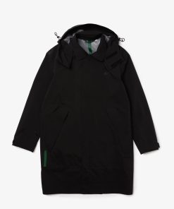 Lacoste Jackets & Coats-Men’s Detachable Hood Knee-Length Water-Resistant Parka-BH2578-51-lacoste factory outlet 2