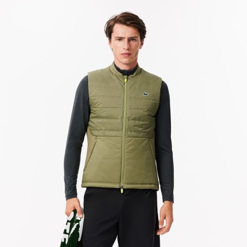 Lacoste Jackets & Coats-Mens Sport Quilted Vest-BH2684-51-lacoste store near me