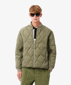 Lacoste Jackets & Coats-Mens Water-Repellent Badge Jacket-BH2885-51-lacoste cardigan