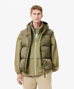 Lacoste Jackets & Coats-Mens Water-Repellent Puffer Vest-BH2895-51-lacoste usa