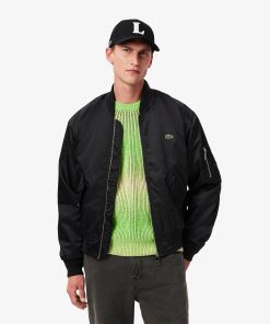 Lacoste Jackets & Coats-Mens Water-Repellent Bomber Jacket-BH2899-51-lacoste factory outlet