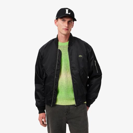 Lacoste Jackets & Coats-Mens Water-Repellent Bomber Jacket-BH2899-51-lacoste factory outlet