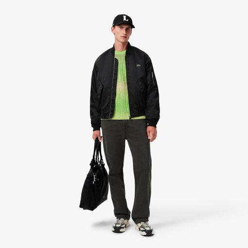 Lacoste Jackets & Coats-Mens Water-Repellent Bomber Jacket-BH2899-51-lacoste factory outlet - Image 2