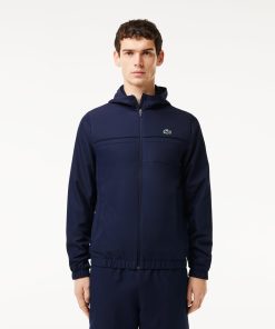 Lacoste Jackets & Coats-Mens Water-Repellent Sport Track Jacket-BH3466-51-lacoste outlet