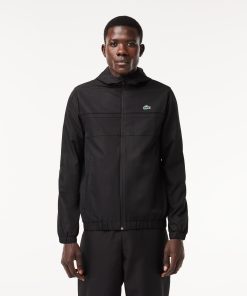 Lacoste Jackets & Coats-Mens Water-Repellent Sport Track Jacket-BH3466-51-lacoste outlet