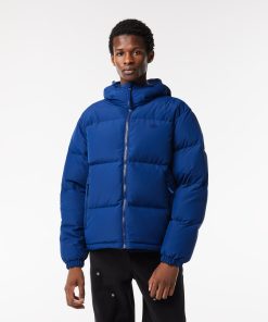 Lacoste Jackets & Coats-Mens Water-Repellent Puffer Jacket-BH3522-51-lacoste outlet