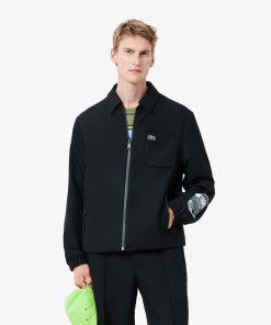 Lacoste Jackets & Coats-Mens Contrast Lined Track Jacket-BH4011-51-lacoste us