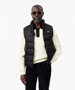 Lacoste Jackets & Coats-Mens Water-Repellent Puffer Vest-BH6761-51-lacoste cardigan