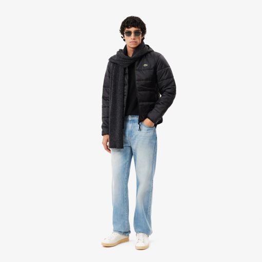 Lacoste Jackets & Coats-Mens Water-Repellent Quilted Puffer Jacket-BH6763-51-lacoste near me - Image 2