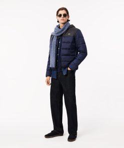 Lacoste Jackets & Coats-Mens Water-Repellent Quilted Puffer Jacket-BH6763-51-lacoste near me 2