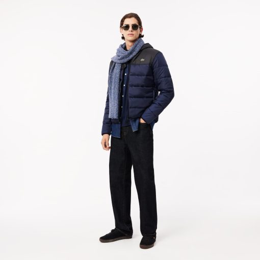 Lacoste Jackets & Coats-Mens Water-Repellent Quilted Puffer Jacket-BH6763-51-lacoste near me - Image 2