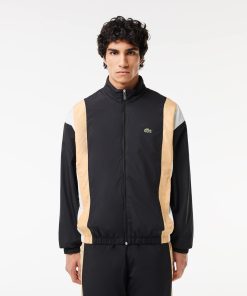 Lacoste Jackets & Coats-Mens Colorblock Waterproof Track Jacket-BH6978-51-lacosta