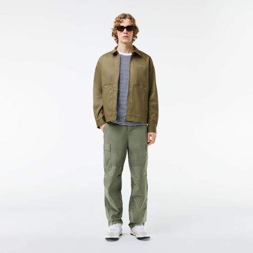 Lacoste Jackets & Coats-Mens Water-Repellent Cotton Jacket-BH7198-51-lacoste france - Image 2