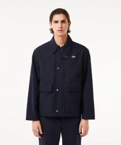 Lacoste Jackets & Coats-Mens Lightweight Water-Repellent Jacket-BH7277-51-lacosta