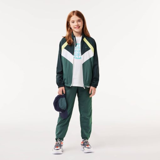 Lacoste Jackets & Coats-Kids Colorblock Zip-Up Jacket-BJ1129-51-lacoste near me - Image 2