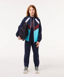 Lacoste Jackets & Coats-Kids Colorblock Zip-Up Jacket-BJ1129-51-locoste 2