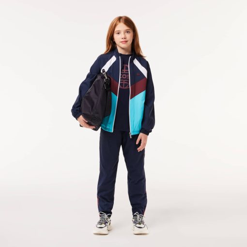 Lacoste Jackets & Coats-Kids Colorblock Zip-Up Jacket-BJ1129-51-lacoste cardigan - Image 2