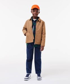 Lacoste Jackets & Coats-Kids Zipped Patch Pocket Jacket-BJ1252-51-lacoste store 2