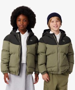 Lacoste Jackets & Coats-Kids Colorblock Puffer Jacket-BJ2625-51-lacosta