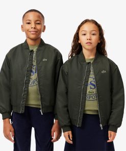 Lacoste Jackets & Coats-Kids Colorblock Bomber Jacket-BJ9731-51-la coste