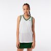 Lacoste Dresses-Womens Slim Fit Stretch Mini Piqué Polo Dress-EF5473-51-lacoste usa 4