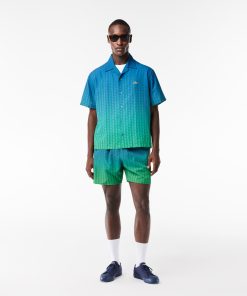 Lacoste Button Down Shirts-Mens Ombré Button Down Shirt-CH1887-51-lacoste store 2