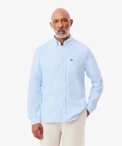 Lacoste Mens Regular Fit Oxford Shirt-CH1911-51-lacoste near me