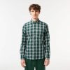 Lacoste Button Down Shirts-Mens Relaxed Fit Print Back Shirt-CH7225-51-lacoste cardigan 3